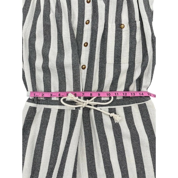 NSF In Black Stripe Romper Size Medium - Picture 9 of 12